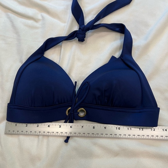VENUS Indigo Blue Halter Bikini Top with Adjustable Straps Size 32D, 34C, 36B - Picture 7 of 7